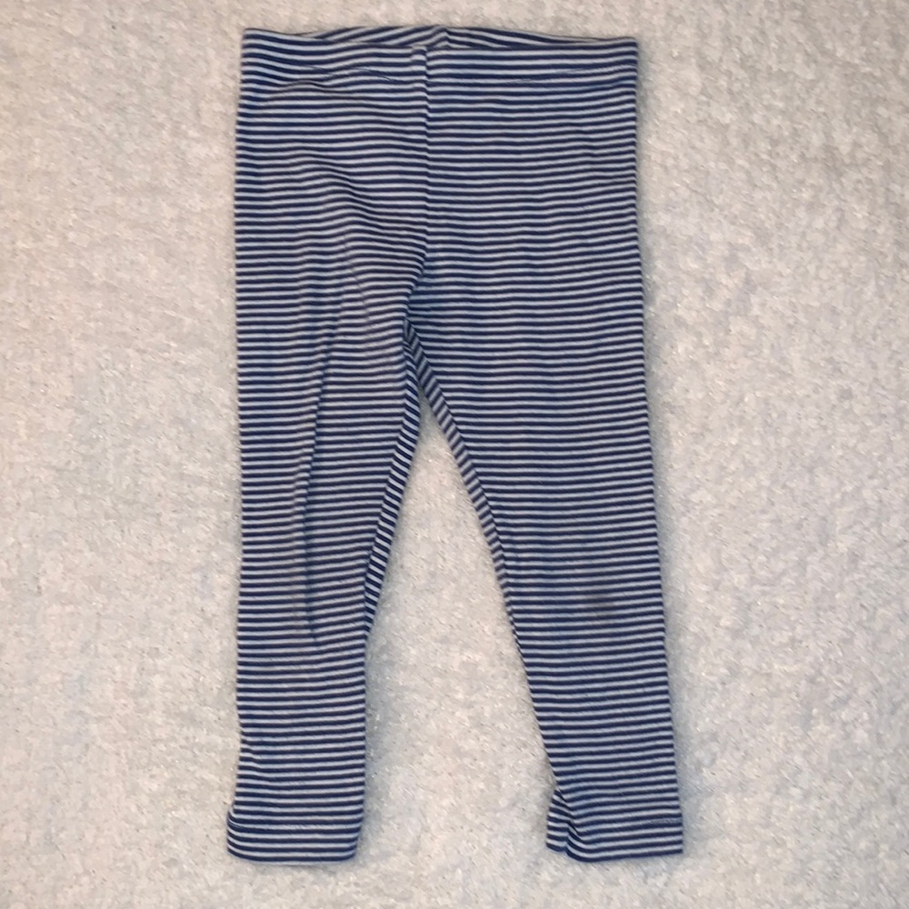 Tea Collection blue striped leggings